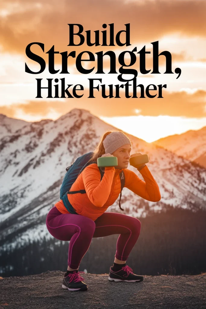 Hiker performing weighted exercises for trek readiness