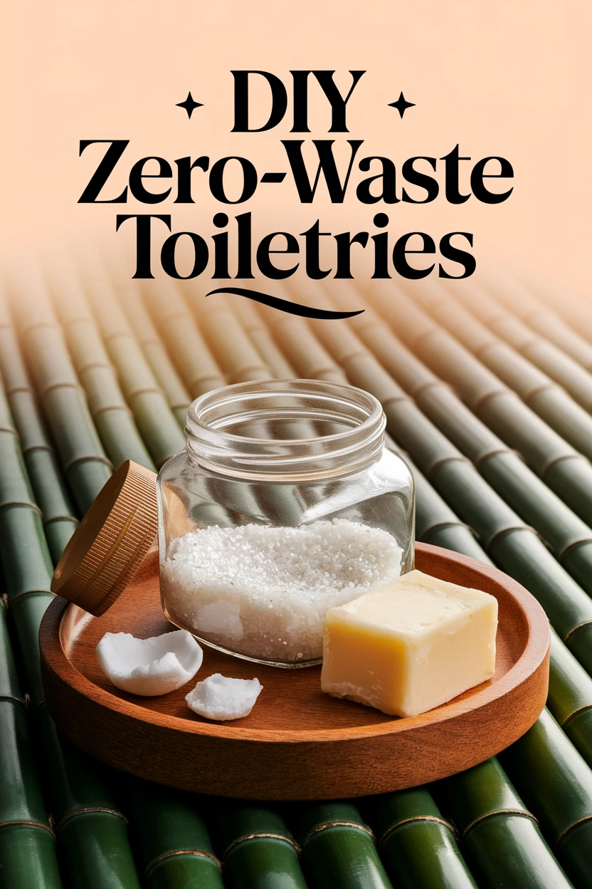 Shampoo bars placed on a dish promoting eco-friendly hair products