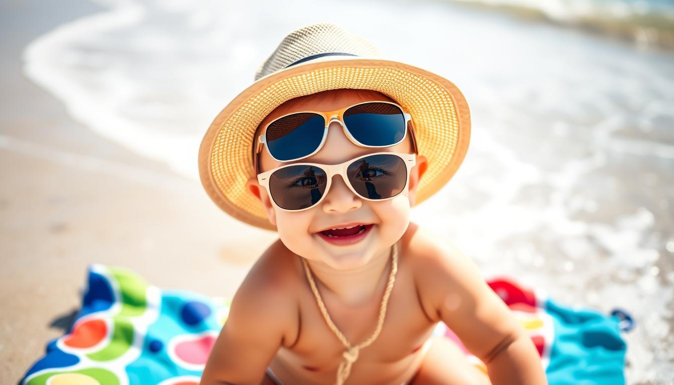 baby beach sun protection