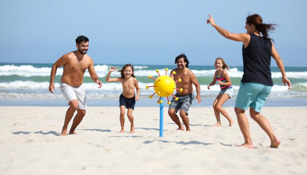 family beach games