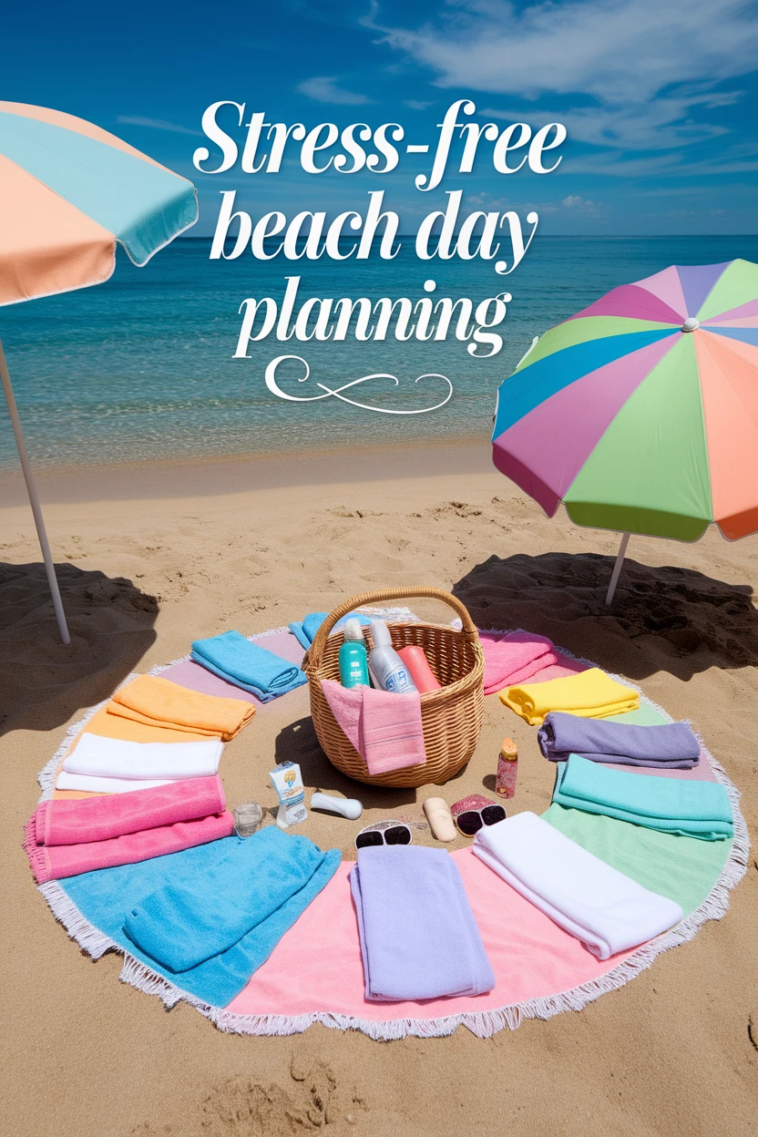 beach games ideas, beach day setup, summer fun at beach, beach checklist view